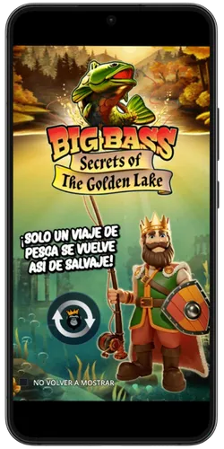 Pantalla de inicio del slot Big Bass Secrets of the Golden Lake en versión móvil